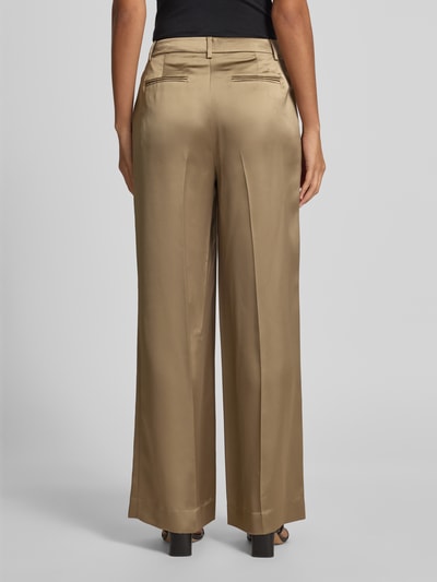 Lauren Ralph Lauren Cocktailhose mit gelegten Falten Modell 'Kirahn' Mittelbraun 5