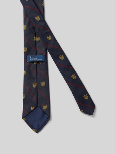 Polo Ralph Lauren Zijden stropdas met labeldetail aan de achterkant Marineblauw - 3