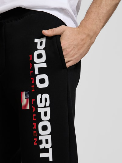 Polo Sport Slim Fit Sweatpants mit Label-Print Black 3