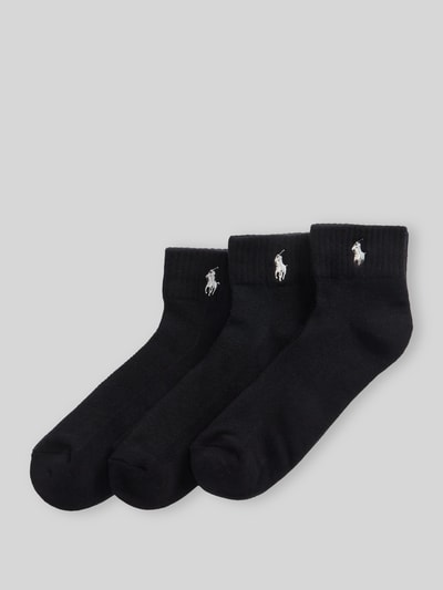 Polo Ralph Lauren Skarpety z mieszanki bawełny w zestaw 3 szt. BLACK 1
