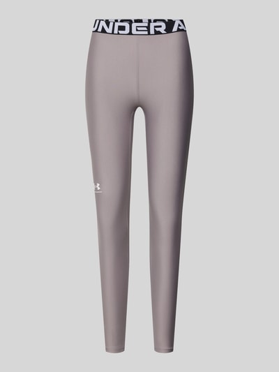 Under Armour Legging met labelprint Taupe - 1