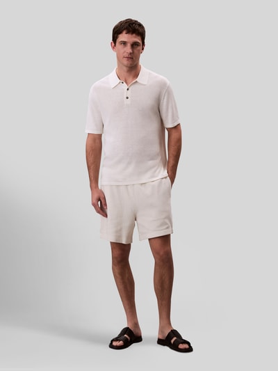 Calvin Klein Jeans Sweatshorts mit Tunnelzug Offwhite 1
