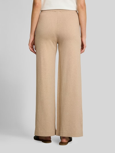 Tom Tailor Wide Leg Culotte aus Baumwoll-Mix mit Seiden-Anteil Beige 5