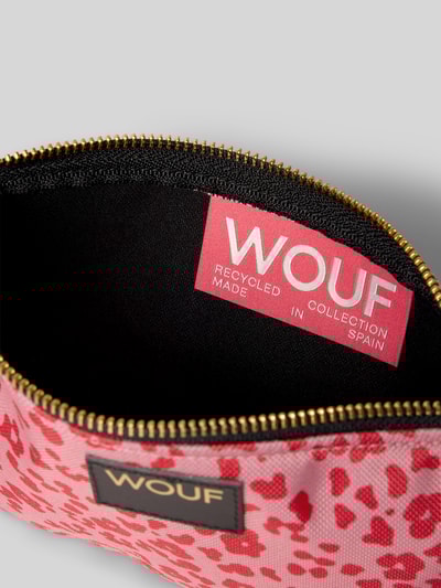 WOUF Pouch mit Label-Patch Modell 'Roar' Pink 3