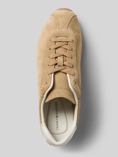 Tommy Hilfiger Low Top Sneaker aus reinem Rindsleder Beige 3