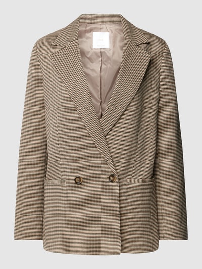 Mango Blazer mit Hahnentrittmuster Modell 'CHARLOTT' Mittelbraun 2