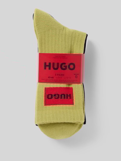 HUGO Socken mit Label-Detail im 3er-Pack Grass 3