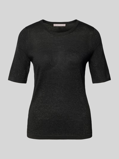 Christian Berg Woman Selection Strickpullover mit gerippten Abschlüssen Black 2