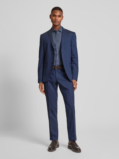 Tommy Hilfiger Tailored Slim Fit Business-Hemd mit Knopfleiste Marine 1