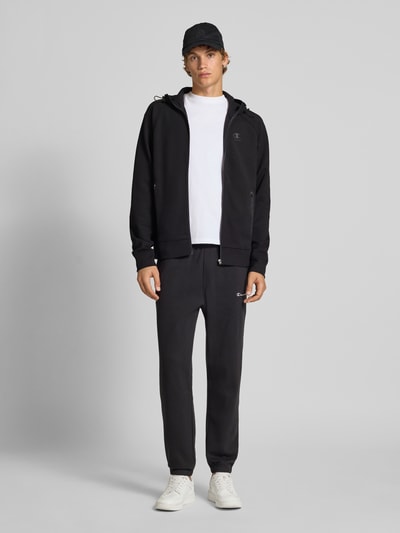 CHAMPION Regular Fit Sweatpants mit Label-Stitching Black 1