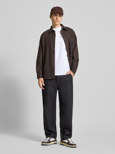 Pegador Oversized T-shirt met labelstitching Wit - 1