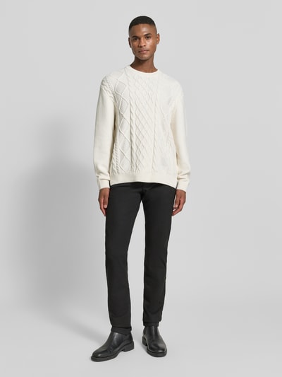 BOSS Orange Slim Fit Chino aus Baumwoll-Mix Black 1