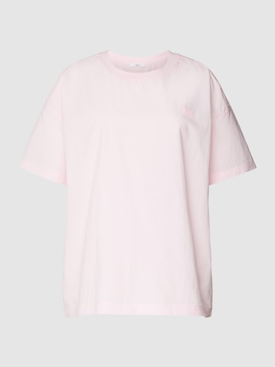 Jake*s Casual T-shirt met statementpatch Lavendel - 2