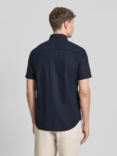 camel active Regular fit vrijetijdsoverhemd met Button-downkraag Marineblauw - 5