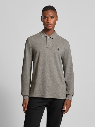 Polo Ralph Lauren Poloshirt mit Label-Stitching Hellgrau 4