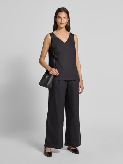 Christian Berg Woman Straight leg stoffen broek met elastische band Zwart - 1