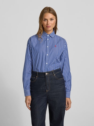 Polo Ralph Lauren Hemdbluse mit Knopfleiste Blau 4