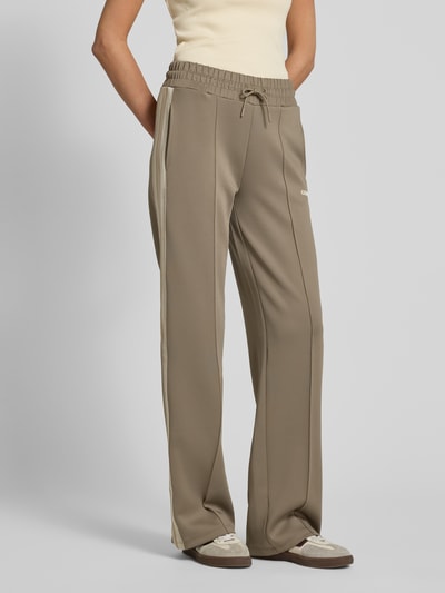 Guess Activewear Sweatpants met elastische band, model 'YARROW' Lichtbruin - 4