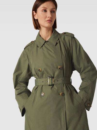 Geox Trenchcoat mit Schulterklappen Modell 'SOLEIL' Oliv 3