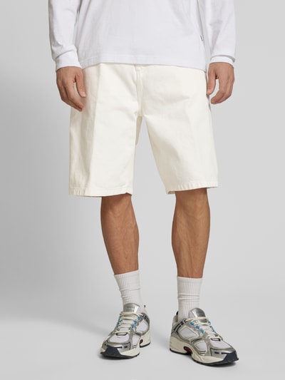 Carhartt Work In Progress Jeansshorts mit Eingrifftaschen Modell 'BRANDON' Weiss 4