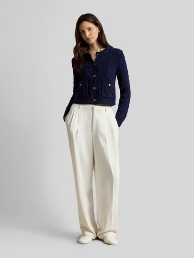 Polo Ralph Lauren Strickjacke mit Zierknöpfen Dunkelblau 1