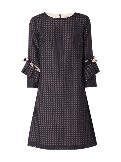 Jake*s Collection Kleid aus Mesh mit grafischem Muster Marine 2