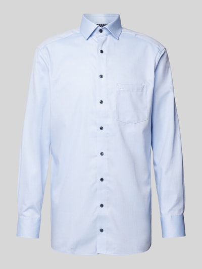 OLYMP Modern fit zakelijk overhemd met kentkraag Bleu - 2