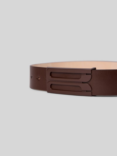 Victoria Beckham Gürtel mit Label-Detail Dunkelbraun 3