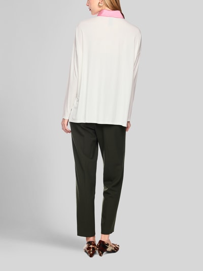 Marc Cain Relaxed Fit Hemdbluse mit Seiden-Anteil Offwhite 5