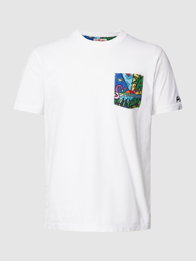 MC2 Saint Barth T-Shirt mit Motiv-Print Modell 'BLANCHE' Weiss 2