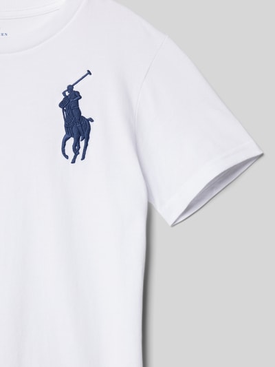 Polo Ralph Lauren Teens T-Shirt mit Label-Stitching Weiss 2