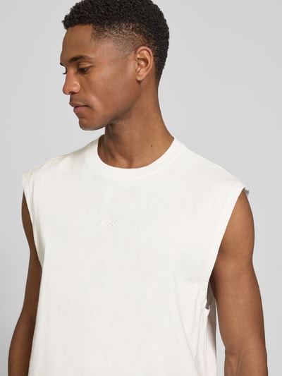 BOSS Orange Relaxed Fit T-Shirt aus Baumwoll-Mix Modell 'TE_SURF' Offwhite 3