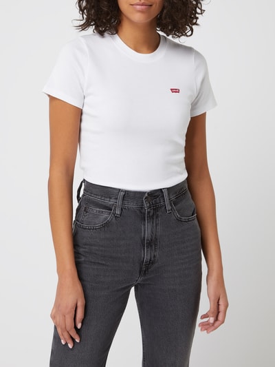 Levi's® T-shirt met logodetail  Wit - 4