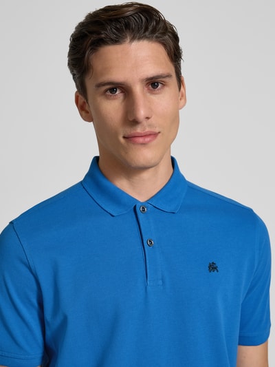 Lerros Poloshirt met labelstitching Petrol - 3