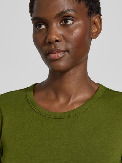 Tom Tailor Bluzka z długim rękawem o kroju regular fit z mieszanki bawełny Zielony 3