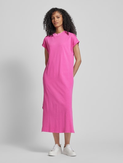 Jake*s Casual T-Shirt-Kleid mit Kappärmeln Fuchsia Melange 4