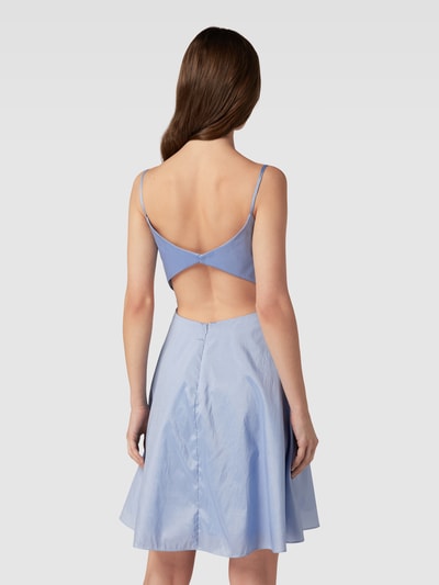 Luxuar Cocktailkleid mit Strasssteinbesatz Hellblau 5