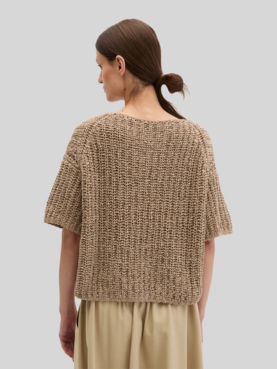 Marc O'Polo Relaxed Fit Pullover aus Baumwoll-Mix  Sand 5
