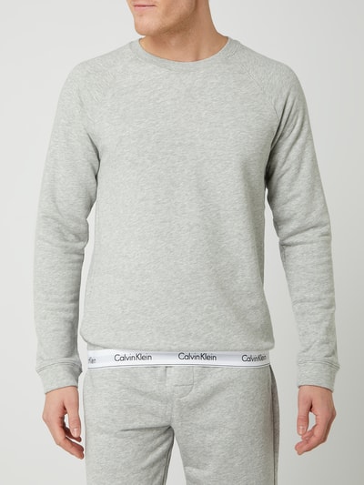 Calvin Klein Underwear Sweatshirt mit Kontrastsaum Mittelgrau 4