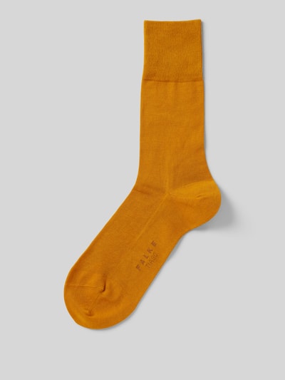 Falke Socken mit Label-Detail Modell 'Tiago' Senf 1