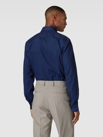 BOSS Zakelijk overhemd met kentkraag, model 'Hank' Marineblauw - 5