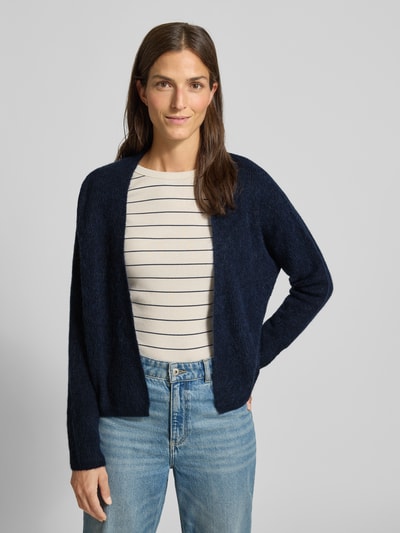 MOS MOSH Kardigan z dzianiny z przodem bez zapięcia model ‘THORA’ Granatowy 4