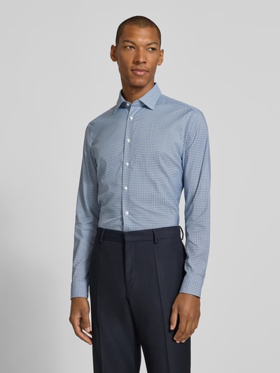 Jake*s Slim Fit Businesshemd mit Kentkragen Bleu 4