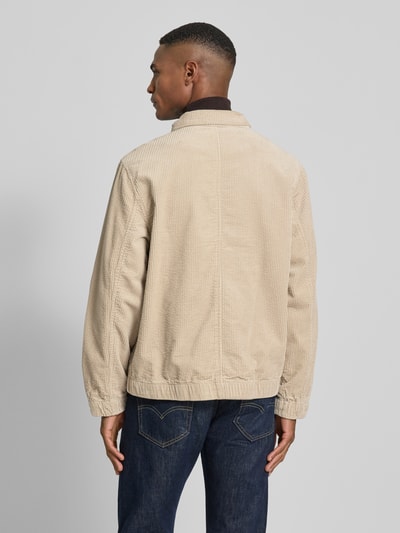 Lindbergh Regular Fit Cordjacke mit Umlegekragen Modell 'Seersucker' Sand 5
