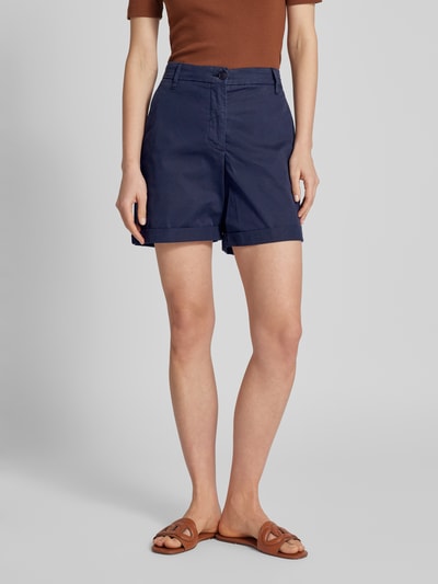 Tommy Hilfiger Flared Chino-Shorts mit Gesäßtaschen Modell 'CO BLEND GMD' Dunkelblau 4