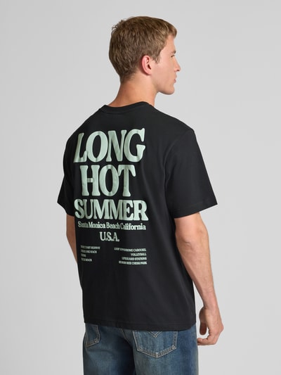 Only & Sons T-shirt o kroju relaxed fit z czystej bawełny model ‘KENNY’ Czarny 5