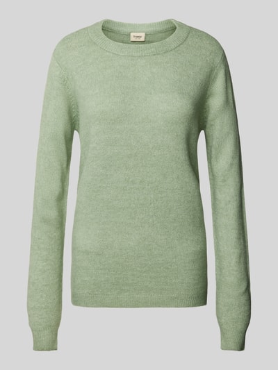 Fransa Gebreide pullover met ronde hals, model 'Rellis' Mintgroen - 2