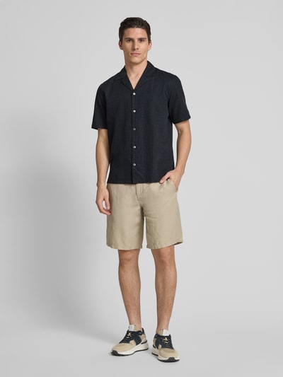 Marc O'Polo Regular Fit Freizeithemd aus reiner Baumwolle Black 1