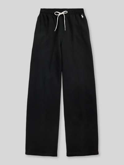 Polo Ralph Lauren Wide Leg Sweathose aus Baumwoll-Mix mit Logo-Stitching Black 2