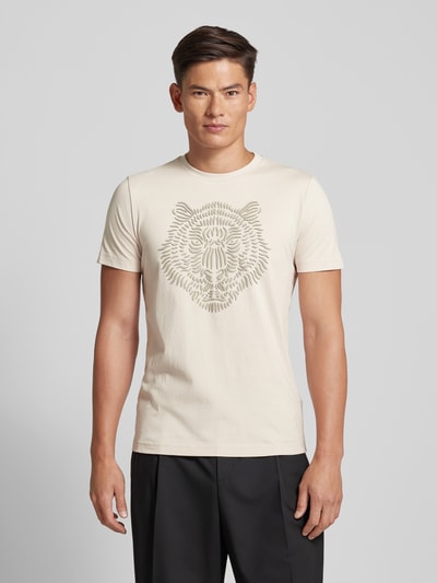 Antony Morato T-shirt met motiefprint Beige - 4